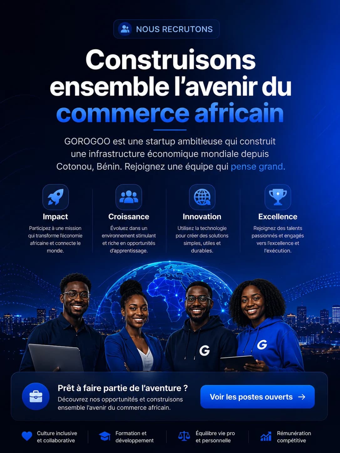 Nous recrutons : construisons ensemble l'avenir du commerce africain